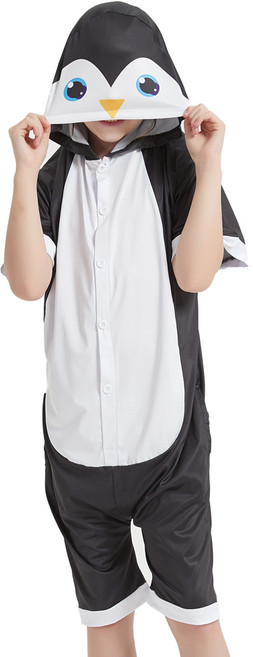 앙비시크릿 펭귄 반팔 동물잠옷 어린이 아동 여름 파자마팬더