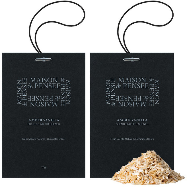 메종드펜세 퍼퓸 에어 프레셔너 20g, 2개, 엠버바닐라