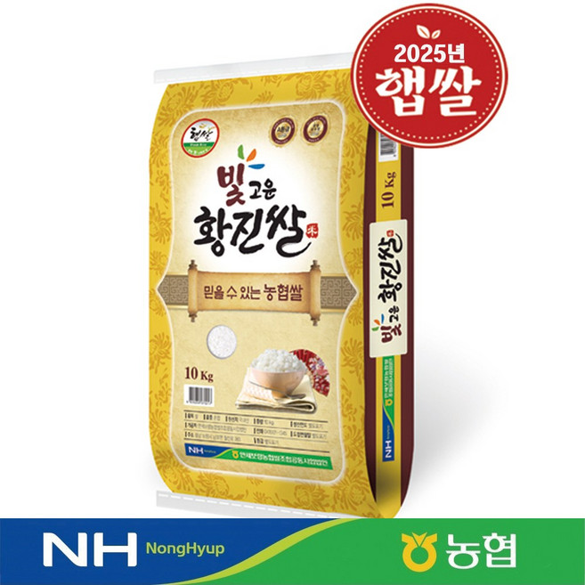 당일도정 GAP인증 농협정품 25년 햅쌀 만세보령 빛고운 황진쌀, 20kg, 1개