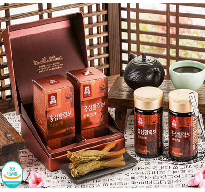 한국인삼공사 정관장 홍삼활력보세트 (250g x 2병 + 쇼핑백), 250g
