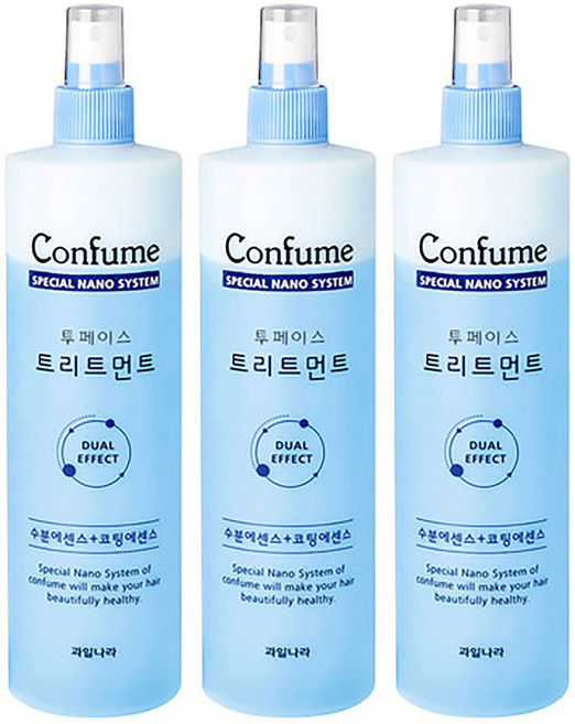 과일나라 컨퓸 투페이스 헤어트리트먼트, 250ml, 3개