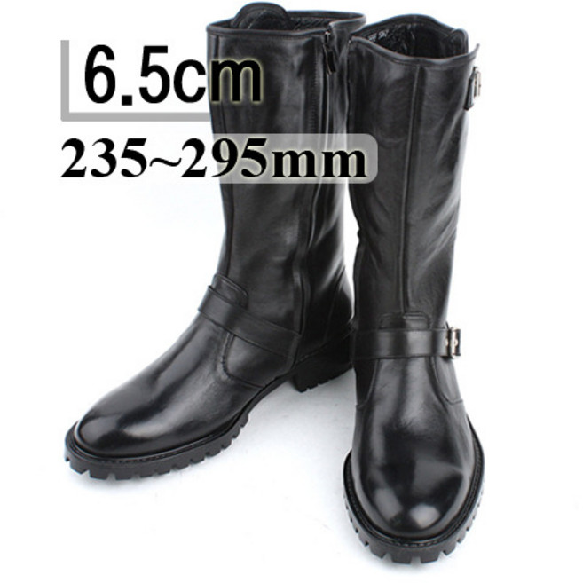 JY-HJ 12-22 워커부츠 남성수제화 롱부츠 바이크부츠 핸드메이드 부츠 키높이굽 4.5cm 5.5cm 6.5cm