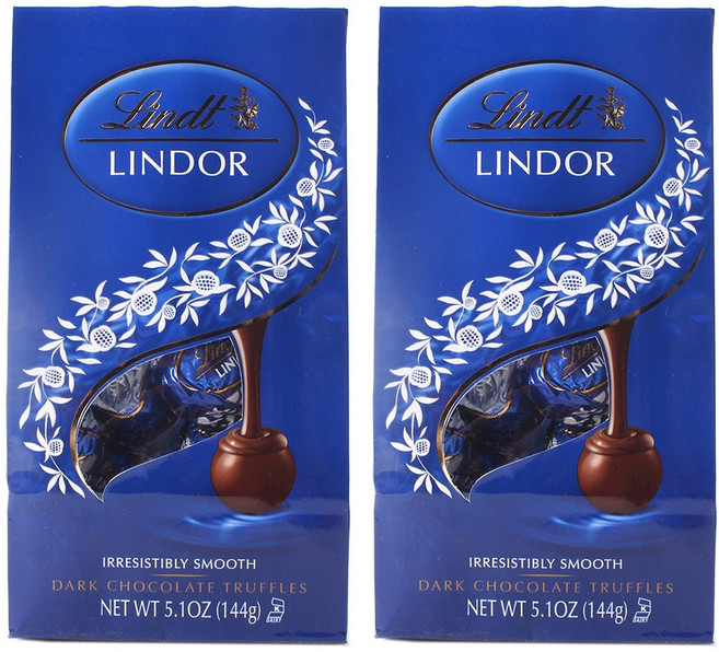 Lindt 瑞士蓮 黑巧克力松露, 2個, 144g