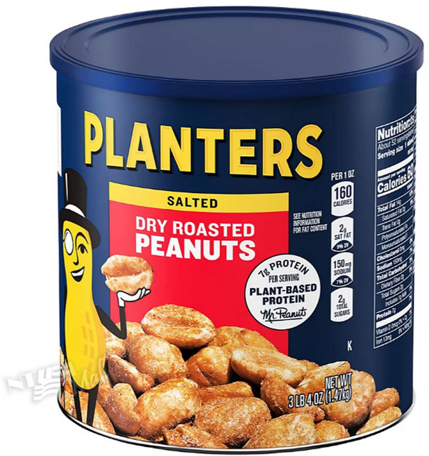 플랜터스 드라이 로스트 피넛 가염 볶은 땅콩 대용량 1.47kg PLANTERS DRY ROASTED PEANUTS, 1개