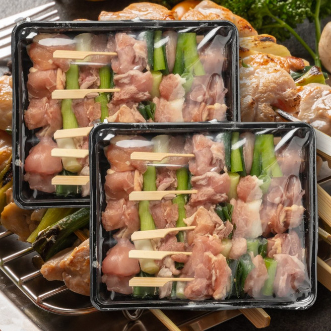 파닭꼬치 1+1 캠핑 요리 수제 모듬 꼬치 바베큐 안주 음식, 2개, 500g