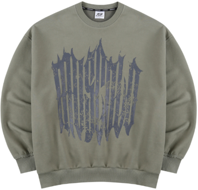 [SET] 파이어볼 빈티지 워시 스웨트셔츠 - 카키