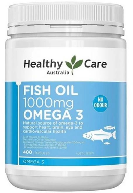 오메가3 피쉬 오일 1000mg 400정 호주 헬시케어, 1세트 - 쿠팡