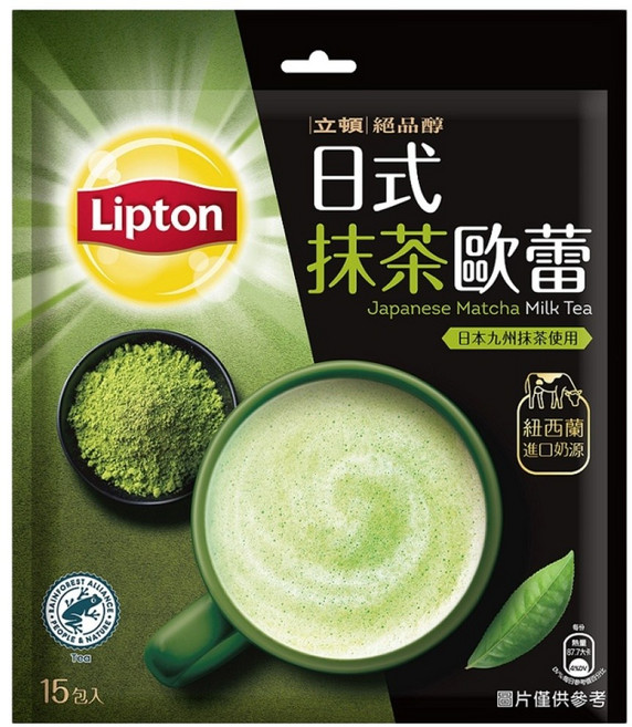 Lipton 立頓 絕品醇 日式抹茶歐蕾, 19g, 15包, 1袋