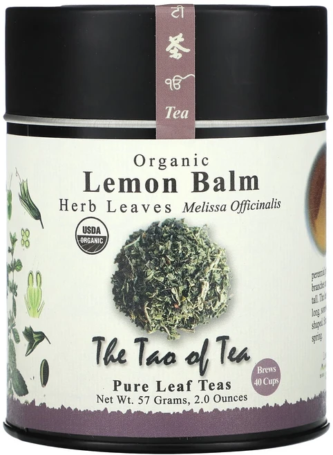 더 타오 오브 티 유기농 허브 잎 레몬밤 57g (2온스) TOT-11110 - 쿠팡