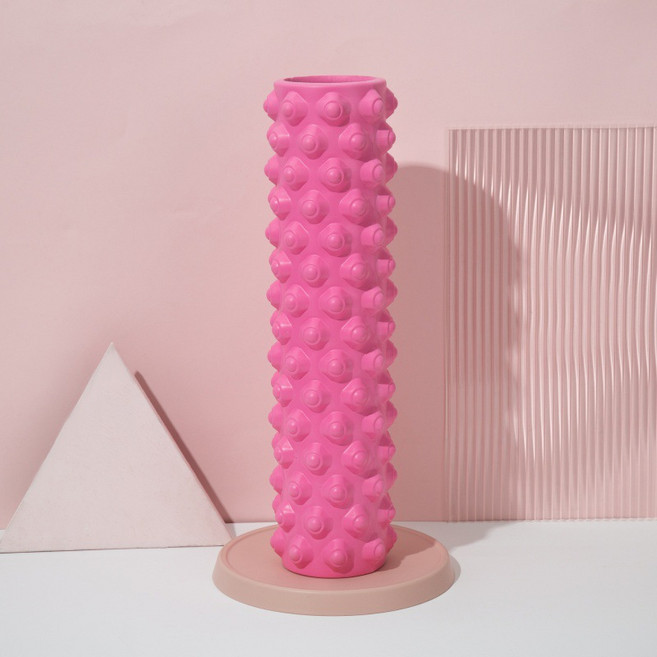 BODY MORE FUN 泡沫滾筒按摩器 200KG高強承重, 45*14cm - 浮點款粉色, 1個
