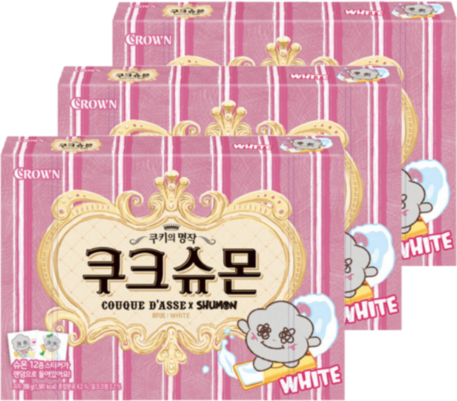 쿠크다스 쿠크슈몬 화이트, 289g, 3개