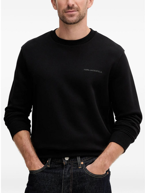 칼 라거펠트 로고 그래픽 스웨트셔츠
