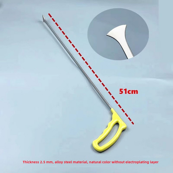 4개입 스테인리스 스틸 무통증 덴트 제거 도구 플랫 삽 자동차 문 덴트 제거기 차체 수리 도구, 51CM 2, 02 51CM