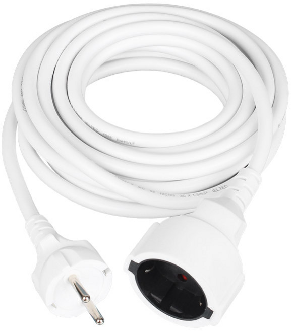 고용량1구 멀티탭 연장선 전기코드연장선 리드선 전원연결선 에어컨 캠핑 콘센트, 1개, 화이트, 10m