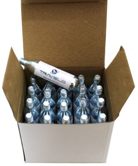 [한국자전거총판] TRAVELO CO2 카트리지(16g), 1개
