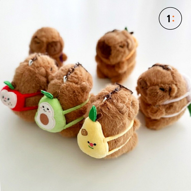 카피바라 인형 키링 열쇠고리 백참 가방 장식 키홀더