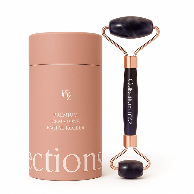 이네즈 로즈쿼츠 괄사 얼굴 마사지 기구 페이스롤러 괄사, 자수정페이스롤러, 1개