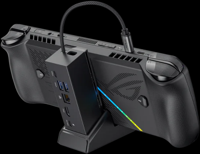 도킹 스테이션Legion Go용 도킹 스테이션 HDMI 4K@120Hz 기가비트 이더넷 듀얼 USB-A 3.2 Gen 1 PD 100W 충, 01 Black, 1개