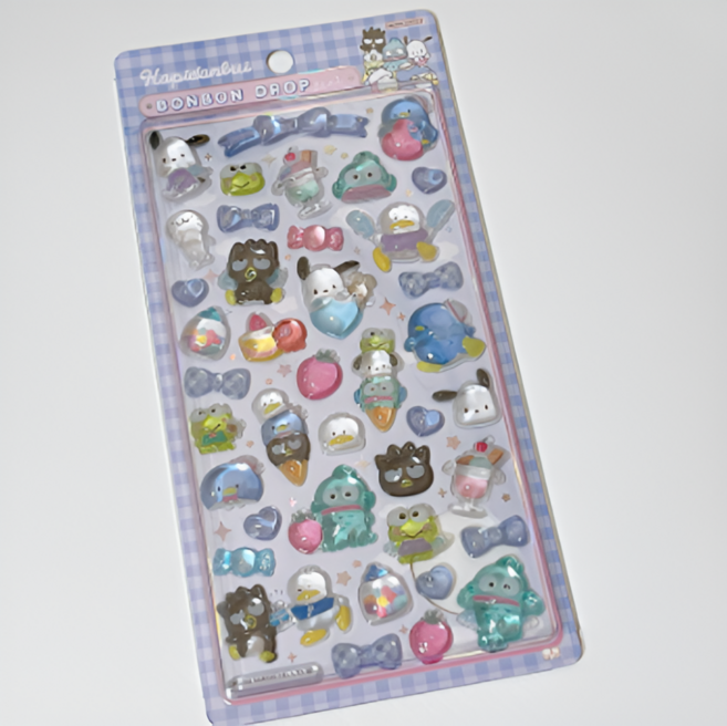 산리오 일본 직수입 헬로키티 마이멜로디 한교동 3D 입체 스티커 2탄 봉봉드랍 다꾸 다이어리 폰꾸미기용, 1개, 단부이