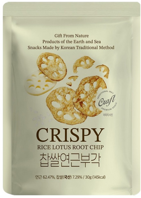 찹쌀 연근부각, 4개, 30g