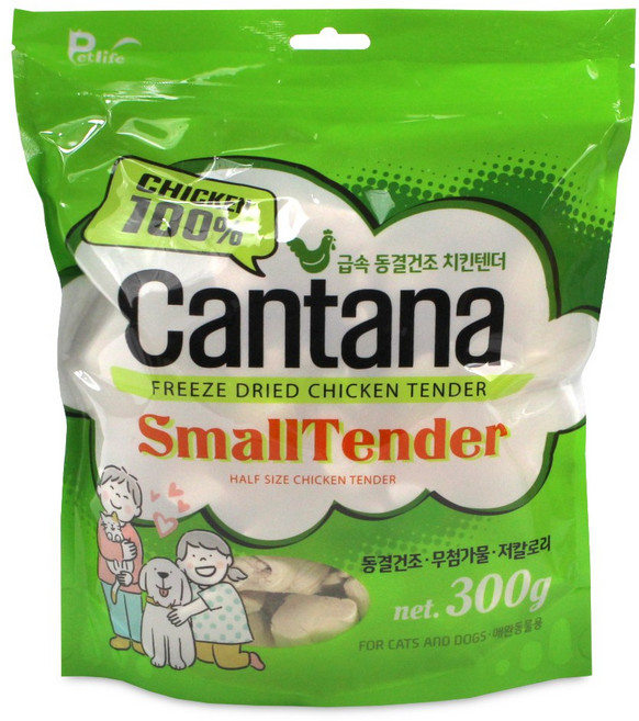 칸타나 동결건조 치킨 스몰텐더 300gx2개 고양이간식, 2개, 300g