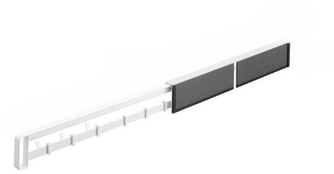 볼리오 냉장고 세탁기 사이드 틈새 슬라이드 행거 자석 선반, 화이트, 1개