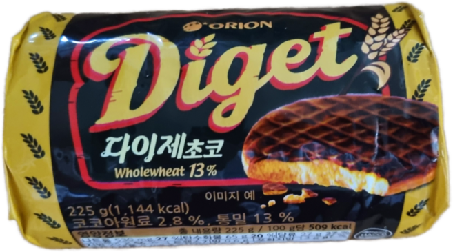 오리온 다이제 초코, 225g, 5개
