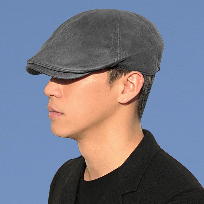 엘에이엘엘 58cm/62cm 빅사이즈 가죽 헌팅캡 어르신 중년 남자 할아버지 허영만 노인 베레모 모자