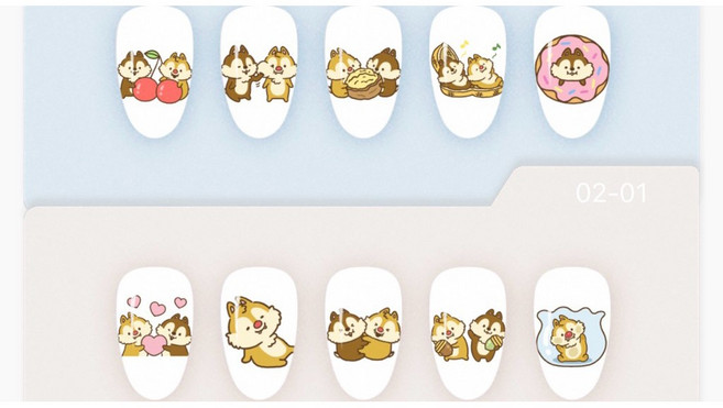 奇奇蒂蒂 穿戴甲 短方圓 S/L號 透白, 1個, S