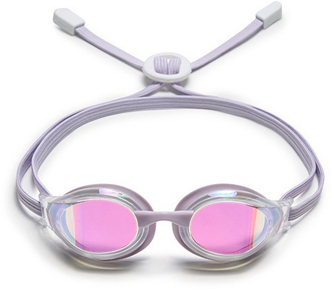 후그 성인용 달리 미러 접착식 패킹 수경 DALI_WHLL, 화이트라이트라벤더 + 화이트클리어, 1개