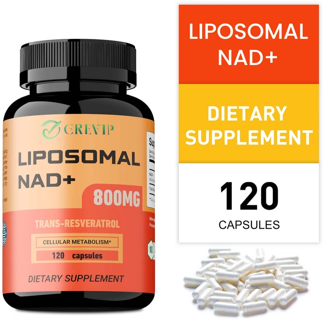 NAD+ 800mg - 세포 대사 DNA 복구 에너지 생성 - 트랜스-레스베라트롤, 1개, 120정 - 쿠팡