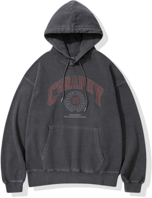 CGP 피그먼트 25 엠블럼 후디_차콜 CBESUTH006CH 145545