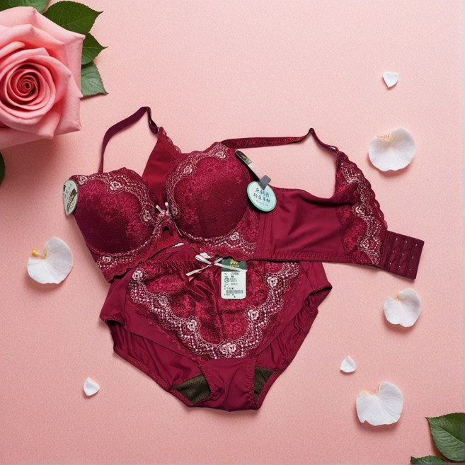 Moonsilk 慕思爾 蕾絲無鋼圈機能內衣套組 27836