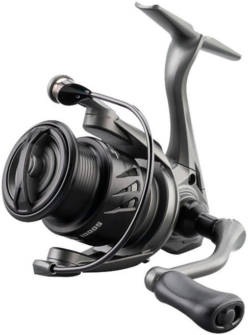 Huidiao ZQ 초경량 스피닝릴 5.2:1 5+1BB 유격 없는 낚시릴 5kg 최대 드래그력 스크류인 금속 핸들 루어 피싱용, 블랙, ZQ2000S