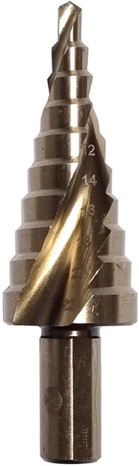 PHS 스텐리스전용 M35 코발트 스텝드릴 4~22mm 10단 타공 홀쏘 홀커터 스틸 목재 SSD-422 3면샹크, 1개
