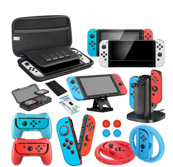 조이트론 닌텐도 스위치 OLED 올인원에센스 키트, 1세트, JTSW-175