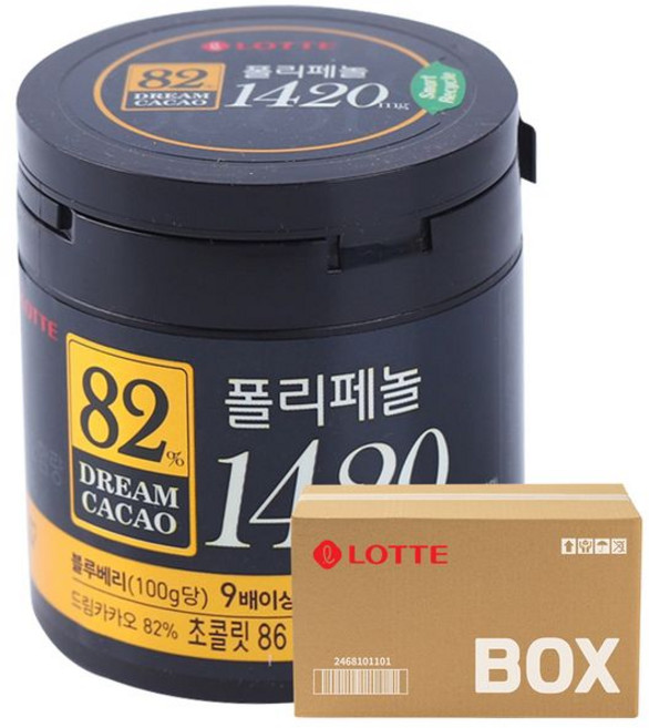 롯데 드림 카카오 초콜릿 82%, 86g, 24개