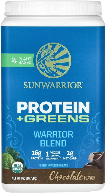 Sunwarrior 선워리어 워리어 블렌드 그린스 초콜릿 750g 파우더 프로틴 단백질보충제, Sunwarrior 선워리어 워리어 블렌드 그린스 초콜, 1개 - 쿠팡