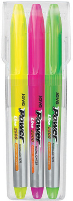 자바 파워라인 오리지널 형광펜 3색세트, 10개