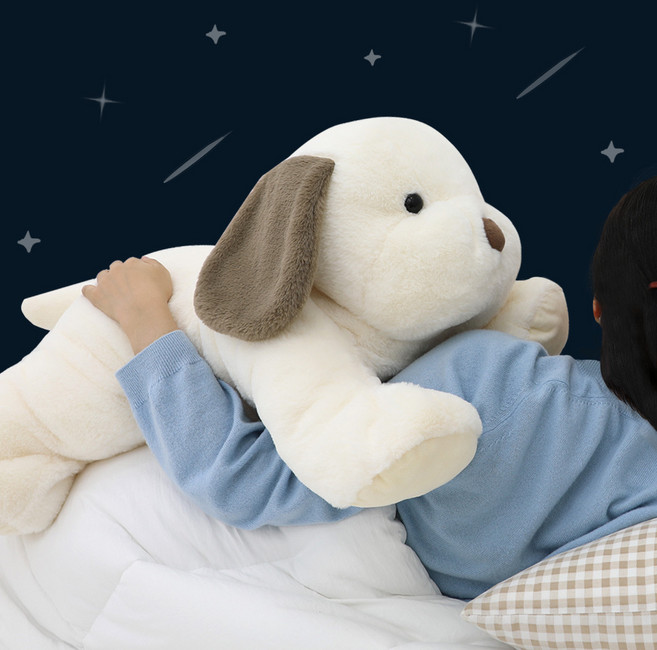 이젠돌스 라잉독 뭉뭉이 대형 강아지 인형 바디쿠션, 뭉뭉이(특), 1개, 65cm, 뭉뭉이(특)
