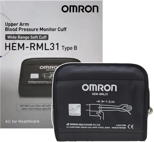 OMRON 歐姆龍 原廠血壓計壓脈帶 軟式 HEM-RML31, 單一顏色, 1個