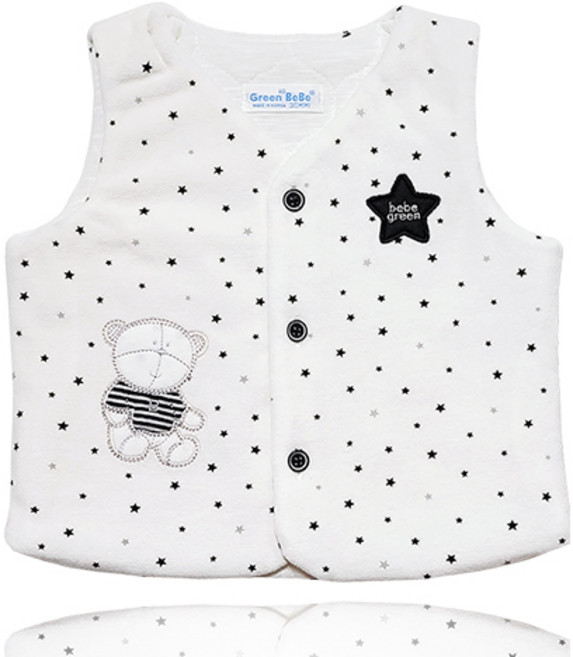 그린베베 겨울 스타곰곰 벨로아 패딩조끼