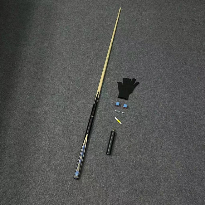 【過關斬將】黑科技檯球杆 套裝 專業級 初學者檯球杆 大小頭, 灰藍紋【單杆+小贈品】,小頭9.8mm, 1個