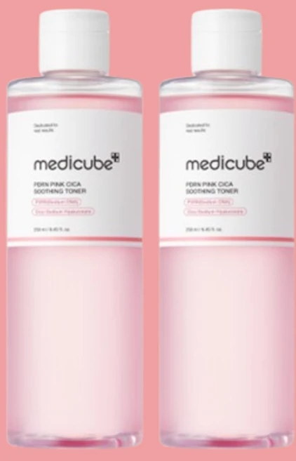 메디큐브 PDRN 핑크 시카 수딩 토너 250ml 2개 - 쿠팡
