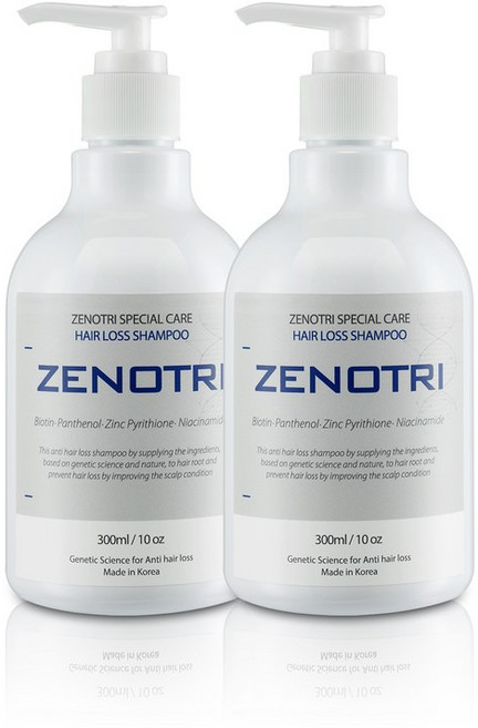 제노트리 모발 감소샴푸 두피보호 모근강화 헤어케어 300ml 2개