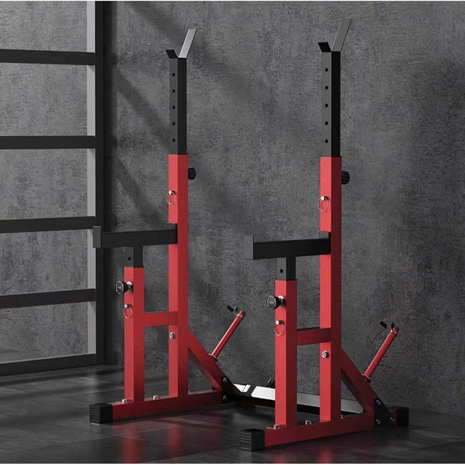 국내배송 스쿼트랙 하프랙 파워랙 일체형 분리형 헬스 운동기구, 레드