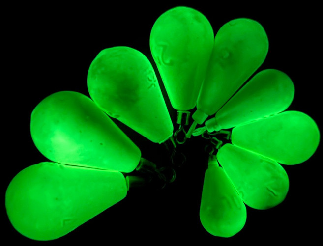 UST 요물 야광봉돌 쭈꾸미 갑오징어 문어 축광도장 물방울 야광추, 물방울야광추 40호, 1개