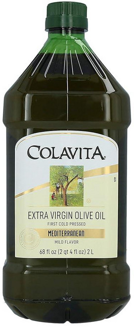 Colavita 지중해 엑스트라 버진 올리브 오일 콜레스테롤 프리 탄수화물 프리 177.3ml(68온스), Colavita 지중해 엑스트라 버진 올리브 오일, 콜, 1, 2L