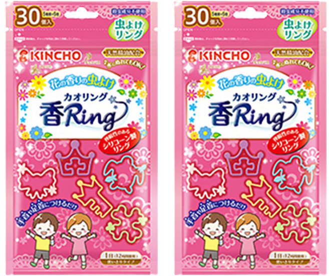 킨초 카오링 야외팔찌 과일향 30p, 핑크, 2개