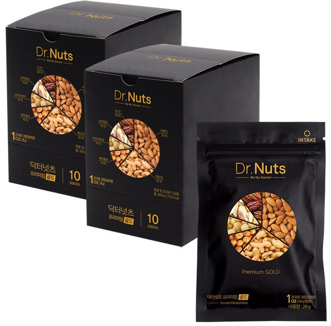 인테이크 닥터넛츠 프리미엄 골드 하루견과, 2개